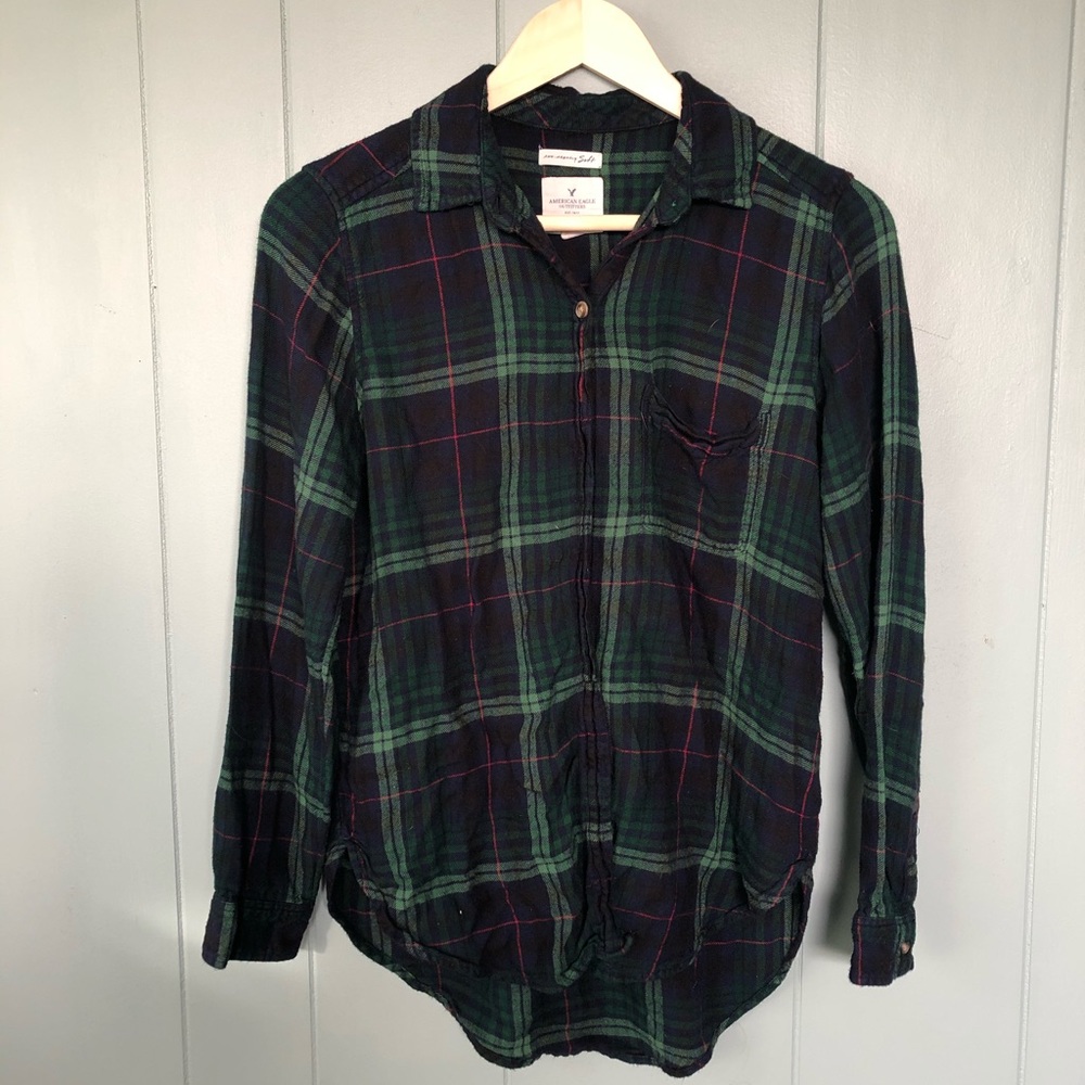 Green and blue Flannel